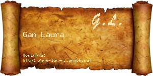 Gan Laura névjegykártya